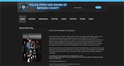 Desktop Screenshot of policepipesanddrumsofbergencounty.com