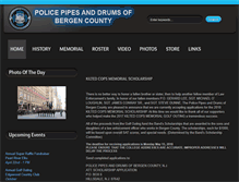 Tablet Screenshot of policepipesanddrumsofbergencounty.com